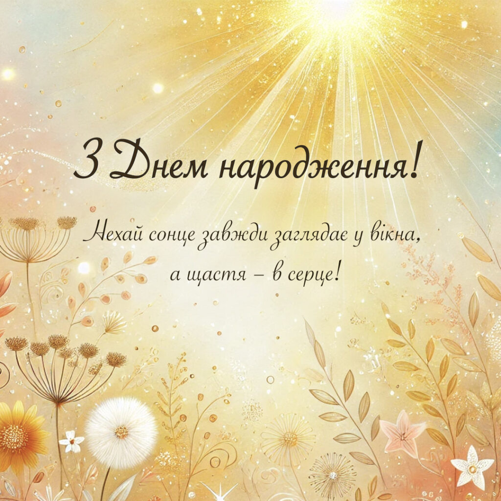 Листівка з Днем народження