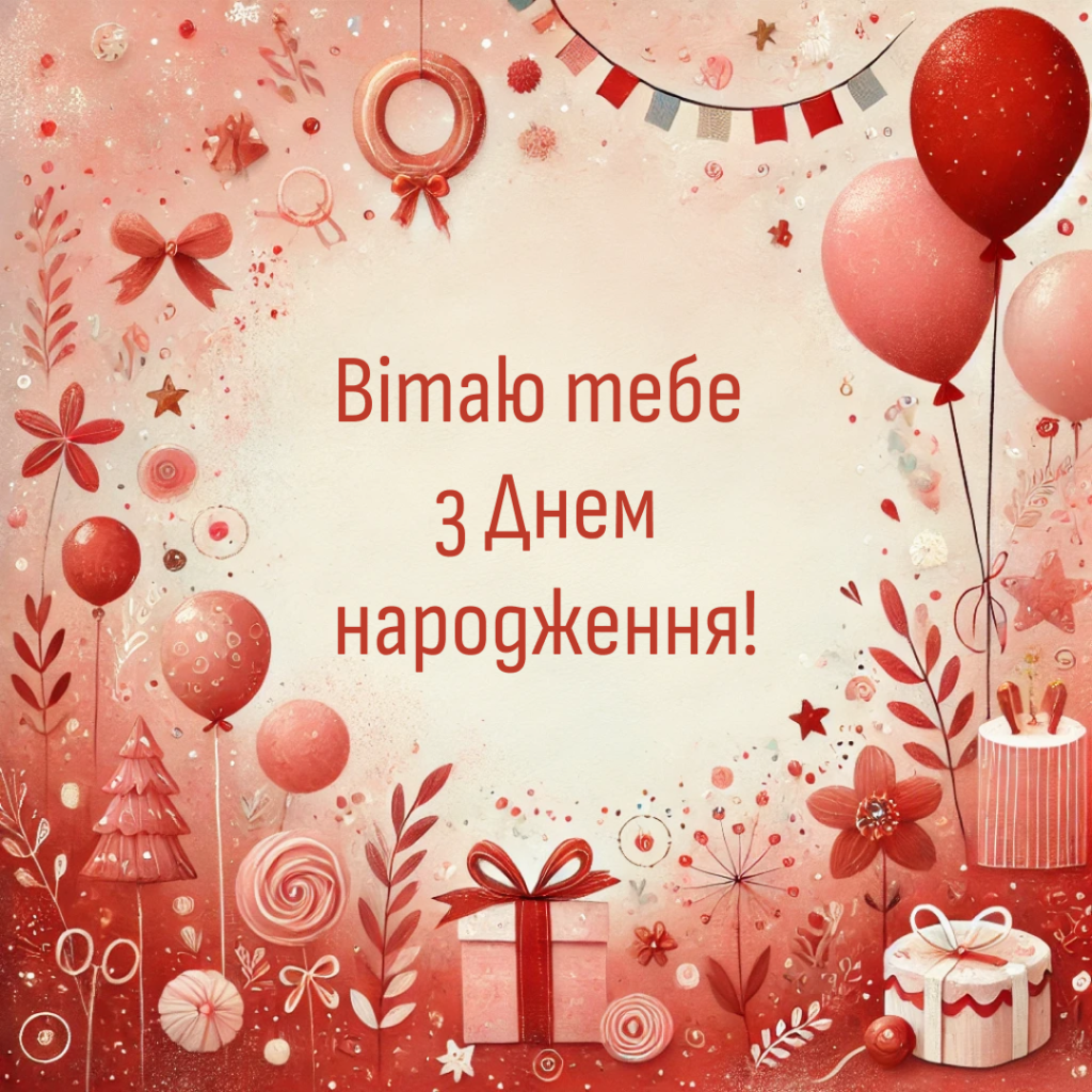 Листівка з Днем народження